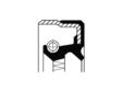 CORTECO Wheel hub seal 233456 Fitting Position: Rear Axle, Height 1 [mm]: 13, Outer Diameter 1 [mm]: 115, Inner Diameter 1 [mm]: 95, Material: NBR (nitrile butadiene rubber), Swirl Type: Alternating Twist, Dust Cover: with dust lip 3.