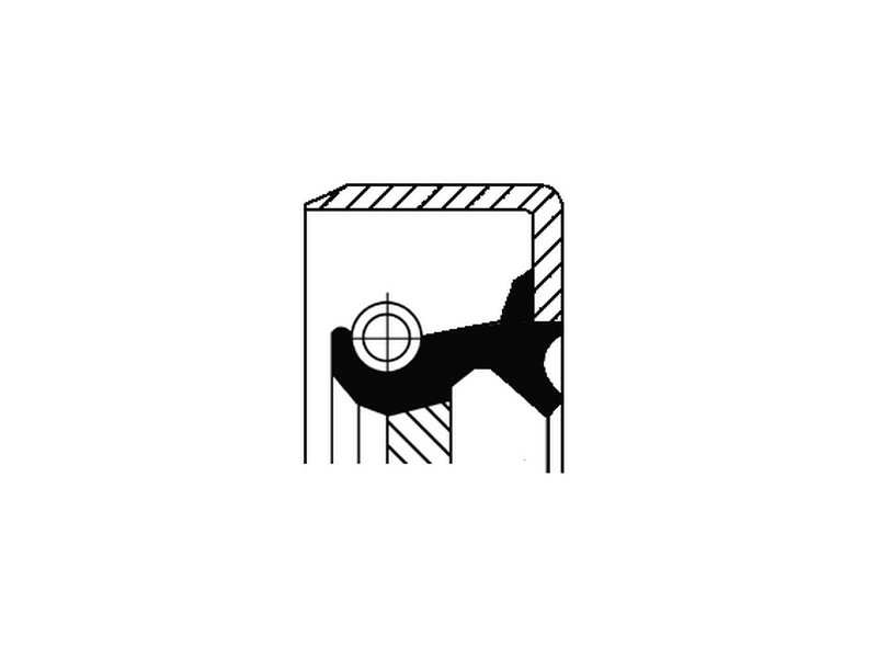 CORTECO Transmission gear seal 234164 Inner diameter 1 [mm]: 44, Outer diameter 1 [mm]: 60, Height 1 [mm]: 10, Material: ACM (Polyacrylate), Dust Cover: with dust lip, Swirl Type: Left-hand Twist