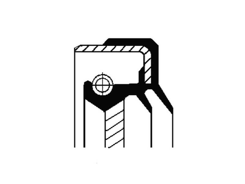 CORTECO Wellendichtring, Differential 234040 Innendurchmesser 1 [mm]: 85, Außendurchmesser 1 [mm]: 140, Höhe 1 [mm]: 13, Höhe 2 [mm]: 17, Material: FPM (Fluor-Kautschuk), Staubschutz: mit Staubschutzlippe, Drallart: Rechtsdrall