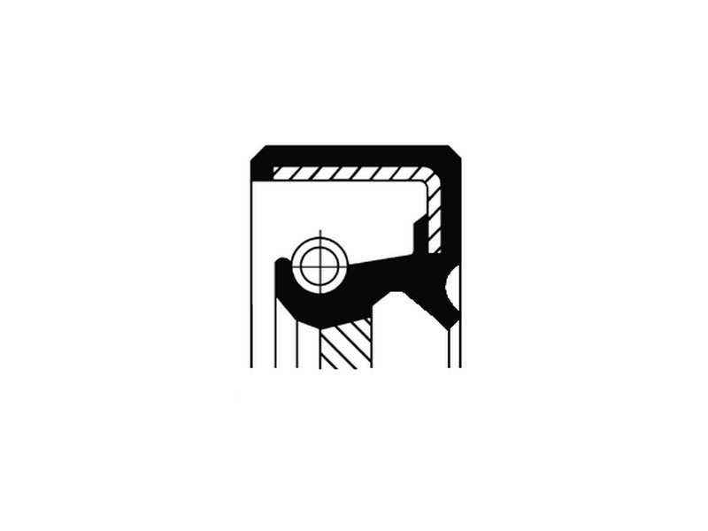 CORTECO Transmission gear seal 234472 Inner diameter 1 [mm]: 38, Outer diameter 1 [mm]: 75, Height 1 [mm]: 10, Material: ACM (Polyacrylate), Dust Cover: with dust lip