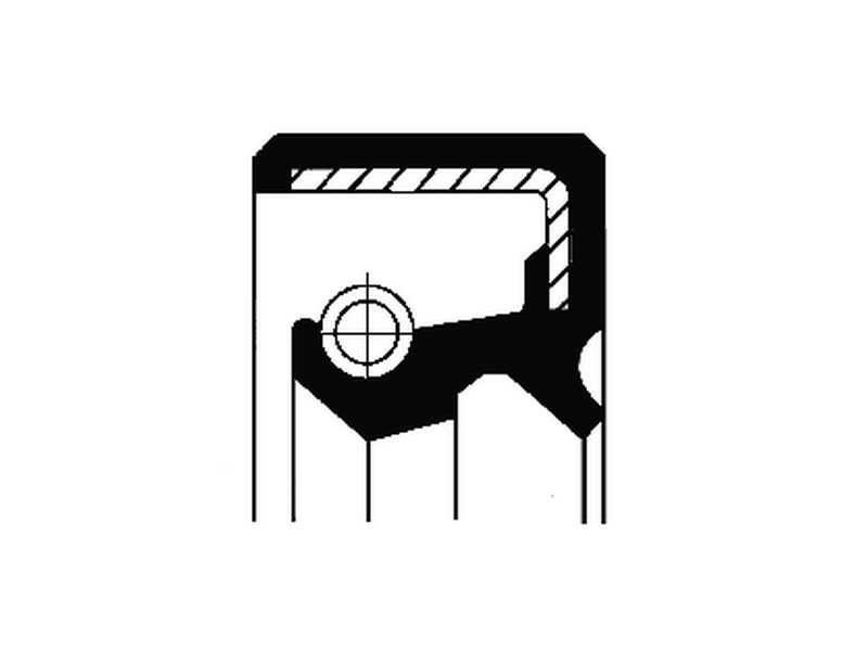 CORTECO Transmission gear seal 234340 Inner diameter 1 [mm]: 20, Outer diameter 1 [mm]: 30, Height 1 [mm]: 7, Material: NBR (nitrile butadiene rubber), Dust Cover: with dust lip