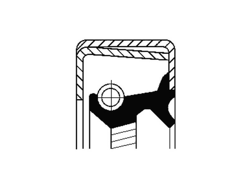 CORTECO Transmission gear seal 234186 Inner diameter 1 [mm]: 22,8, Outer diameter 1 [mm]: 40, Height 1 [mm]: 6, Height 2 [mm]: 8,5, Material: ACM (Polyacrylate), Dust Cover: with dust lip, Swirl Type: Right-hand Twist