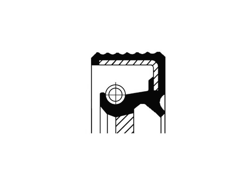 CORTECO Transmission gear seal 234283 Inner diameter 1 [mm]: 22, Outer diameter 1 [mm]: 35, Height 1 [mm]: 6, Material: ACM (Polyacrylate), Swirl Type: Right-hand Twist, Dust Cover: with dust lip