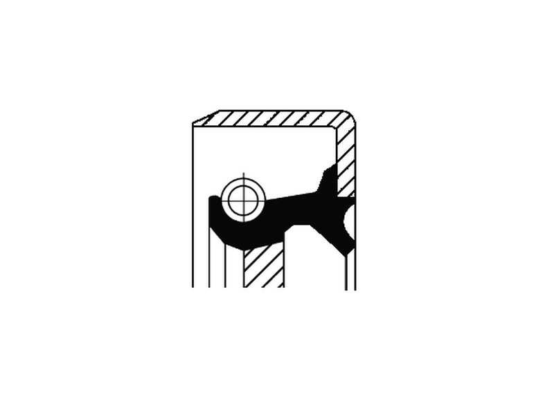 CORTECO Transmission gear seal 234465 Inner diameter 1 [mm]: 38, Outer diameter 1 [mm]: 55, Height 1 [mm]: 7,7, Material: ACM (Polyacrylate), Swirl Type: Right-hand Twist