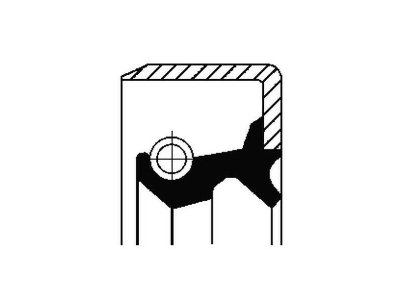 CORTECO Wellendichtring für Servolenkung 235032 Innendurchmesser 1 [mm]: 15, Außendurchmesser 1 [mm]: 28, Höhe 1 [mm]: 6,3, Material: FPM (Fluor-Kautschuk), Staubschutz: mit Staubschutzlippe