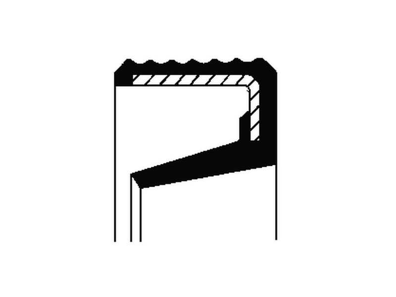 CORTECO Wellendichtring für Servolenkung 235023 Innendurchmesser 1 [mm]: 20, Außendurchmesser 1 [mm]: 44, Höhe 1 [mm]: 4,5, Material: NBR (Nitril-Butadien-Kautschuk)