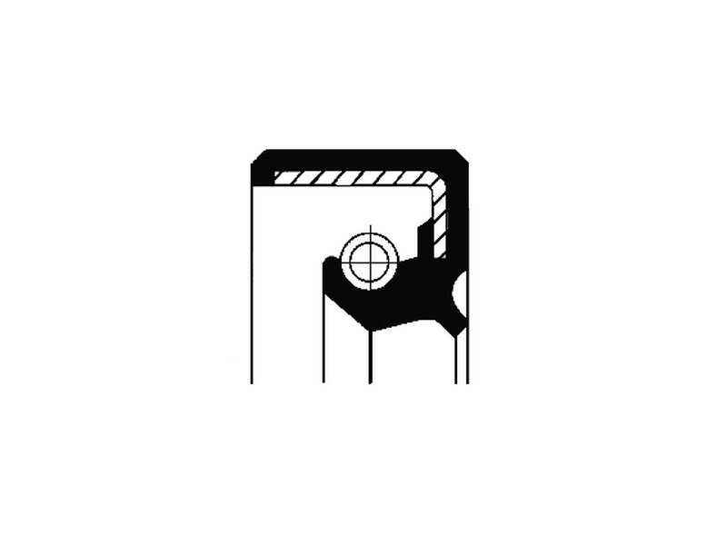 CORTECO Wellendichtring für Servolenkung 235100 Innendurchmesser 1 [mm]: 28, Außendurchmesser 1 [mm]: 40, Höhe 1 [mm]: 6, Höhe 2 [mm]: 5,5, Material: NBR (Nitril-Butadien-Kautschuk), Staubschutz: mit Staubschutzlippe