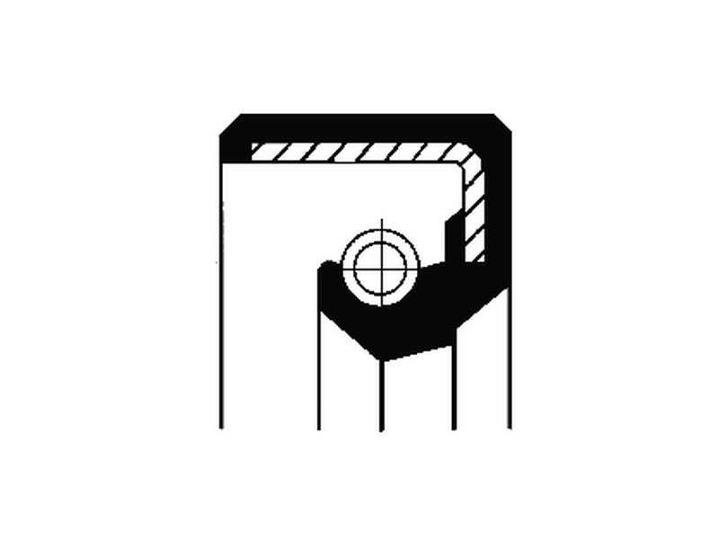 CORTECO Wellendichtring für Servolenkung 235086 Innendurchmesser 1 [mm]: 23,35, Außendurchmesser 1 [mm]: 29,75, Höhe 1 [mm]: 4,5, Material: HNBR (Hydrierter Acryl-Nitril-Butadien-Kautschuk)