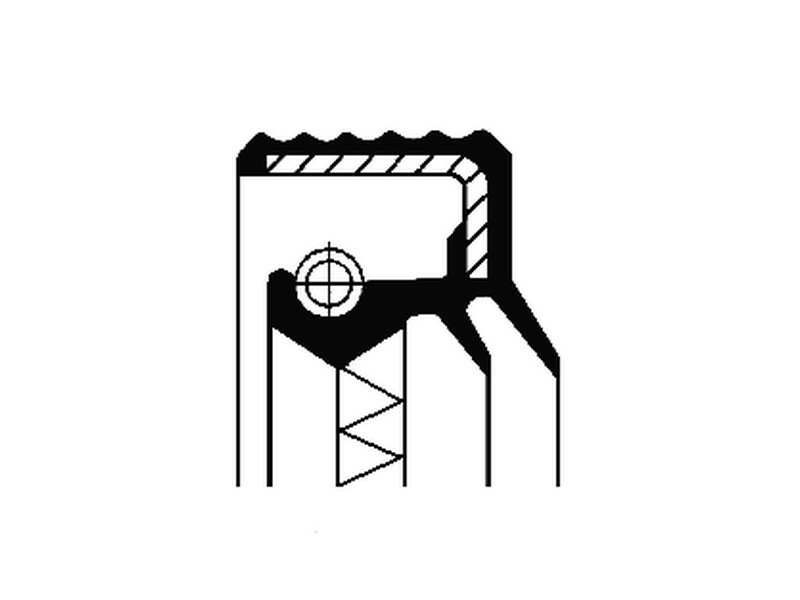 CORTECO Wellendichtring, Differential 234233 Innendurchmesser 1 [mm]: 60, Außendurchmesser 1 [mm]: 95,3, Höhe 1 [mm]: 10, Höhe 2 [mm]: 15, Staubschutz: mit Staubschutzlippe, Drallart: Wechseldrall, Material: FPM (Fluor-Kautschuk)