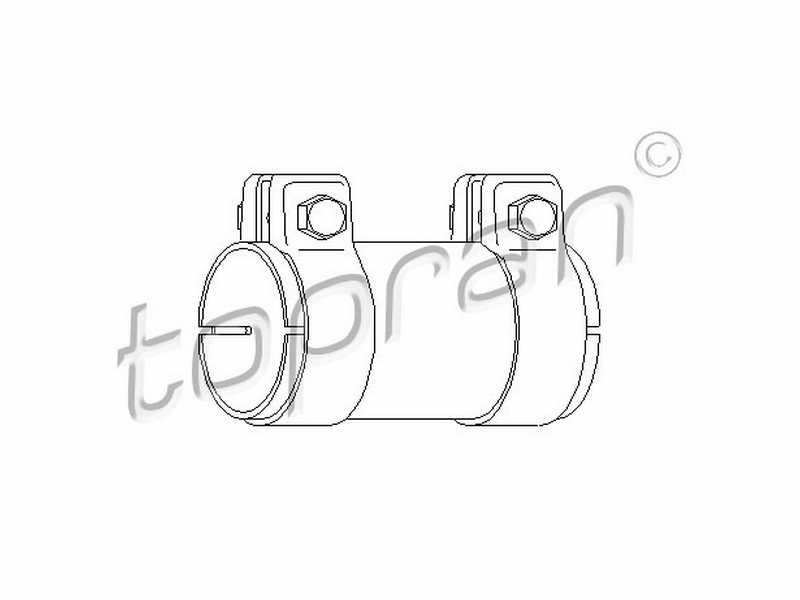 HANS-PRIES Auspuffschelle 719222 Rohrverbinder: Doppelschelle, Länge [mm]: 125, Innendurchmesser [mm]: 60