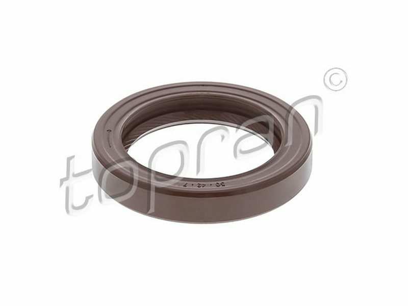 HANS-PRIES Transmission gear seal 740450 Inner diameter [mm]: 30, Outer diameter [mm]: 42, Height [mm]: 7, Material: FPM (fluoride rubber), Dust Cover: with dust lip, Swirl Type: Right-hand Twist