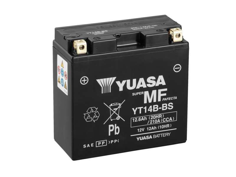 YUASA Batterie 129886 12 V. 12AH. Links+. Savm.: 0.6l. Gefüllt mit trocken. Verpackt neben dem Elektrolyten! Gemäß der Regulierung 2019/1148 kann die Europäische Union das Produkt nur als Fahrzeugreparaturwerkstatt im Rahmen der Regulierung (EU) 2019/1148 kaufen.
Spannung [V]: 12, Kälteprüfstrom EN [A]: 210, Batterie-Kapazität [Ah]: 13, Länge [mm]: 150, Breite [mm]: 70, Höhe [mm]: 145, Endpolart: 11, Bodenleistenausführung: N, Polanordnung: 1