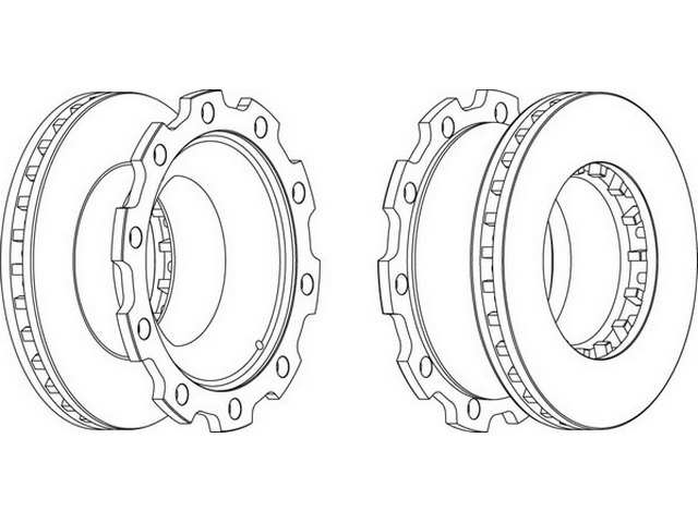 BERAL Brake disc (cargo) 157835 Fitting Position: Front Axle, Brake Disc Type: Internally Vented, Brake Disc Thickness [mm]: 45, Outer diameter [mm]: 377, Number of Holes: 10, Height [mm]: 169,5