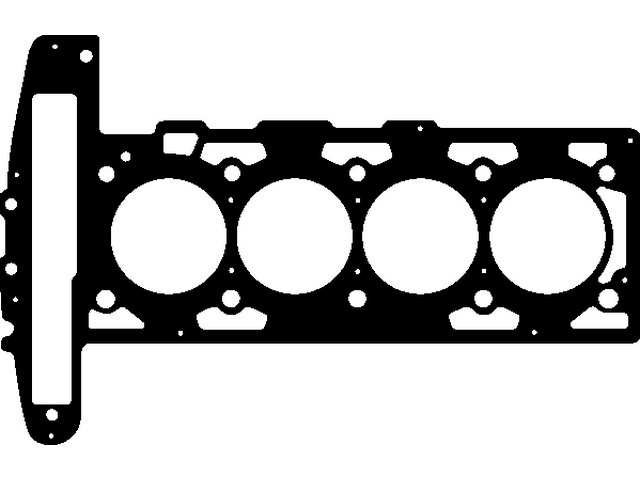 ELRING Cyilinder head gasket 61633 Thickness [mm]: 0,64, Installed thickness [mm]: 0,64, Diameter [mm]: 87,05, Gasket Design: Multilayer Steel (MLS), Number of layers: 3, Additionally required articles (article numbers): 257.910