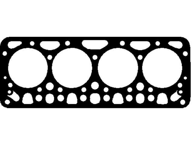 ELRING Cyilinder head gasket 61658 Thickness [mm]: 1,27, Installed thickness [mm]: 1,2, Diameter [mm]: 98,5, Gasket Design: Fibre Composite