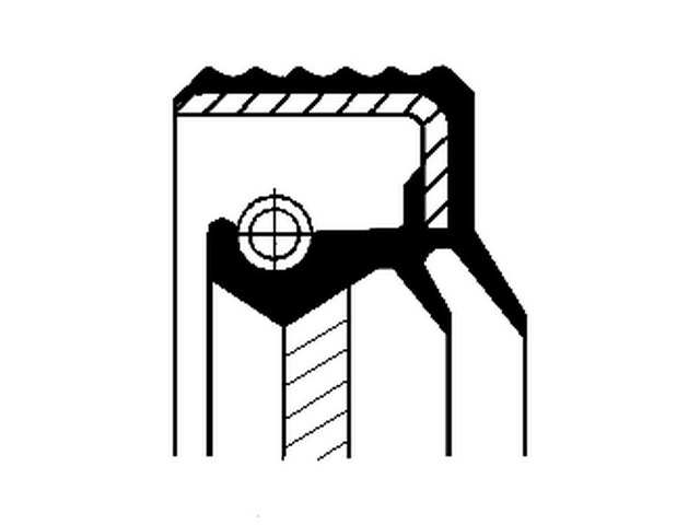 CORTECO Wellendichtring, Differential 10621681 Innendurchmesser 1 [mm]: 29,8, Außendurchmesser 1 [mm]: 50, Höhe 1 [mm]: 10, Staubschutz: mit Staubschutzlippe, Drallart: Rechtsdrall, Material: NBR (Nitril-Butadien-Kautschuk)/ACM (Polyacryl-Kautschuk)