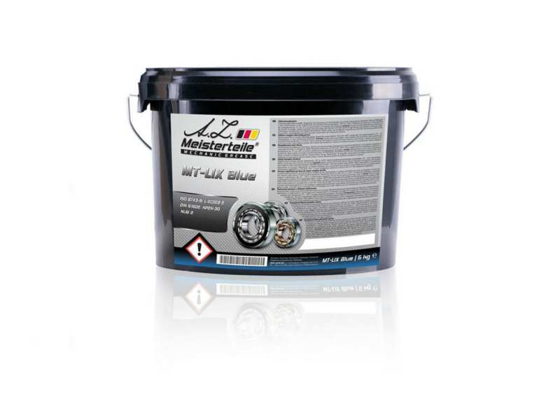 A.Z. MEISTERTEILE Lubricant 10583313 LIX Blue lithium complex general long-life grease 5kg;NLGI 2. DIN 51502. KP2N-30. ISO 6743-9. L-XCDEB 2
Cannot be taken back for quality assurance reasons!