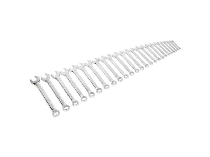 SEALEY Sterngabelschlüssel-Satz 330629 Metrik, CR-VA, Korrosionsbeständige, 25 pcs, 6-32 mm, mit Speicher