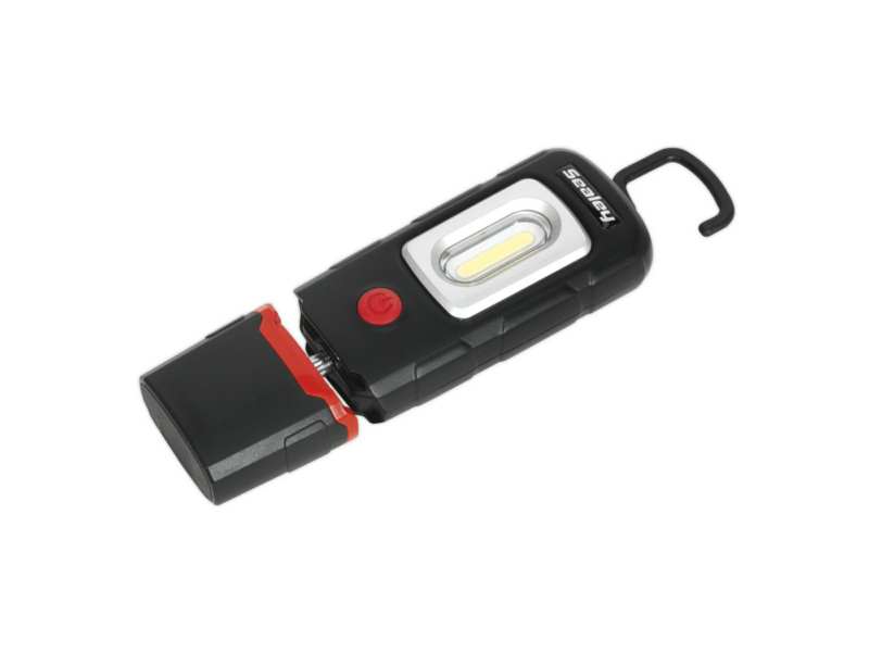 SEALEY Inspection lamp 332196 It is also recommended to buy the 348169 Unix item! Battery: 3.7V 1.5Ah Li-Poly, Number of LEDs: 1 COB + 1LED, brightness: 220/100lm, Operating time: 3/6HR, charging time: 3HR, length: 170mm, Micro USB charger!