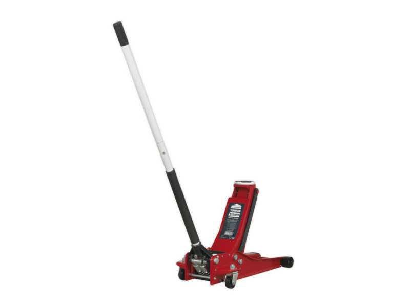 SEALEY Trolley jack 331477 Not rentable, just for sale! Load capacity: 2T, height: 75-520mm, low profile, red color