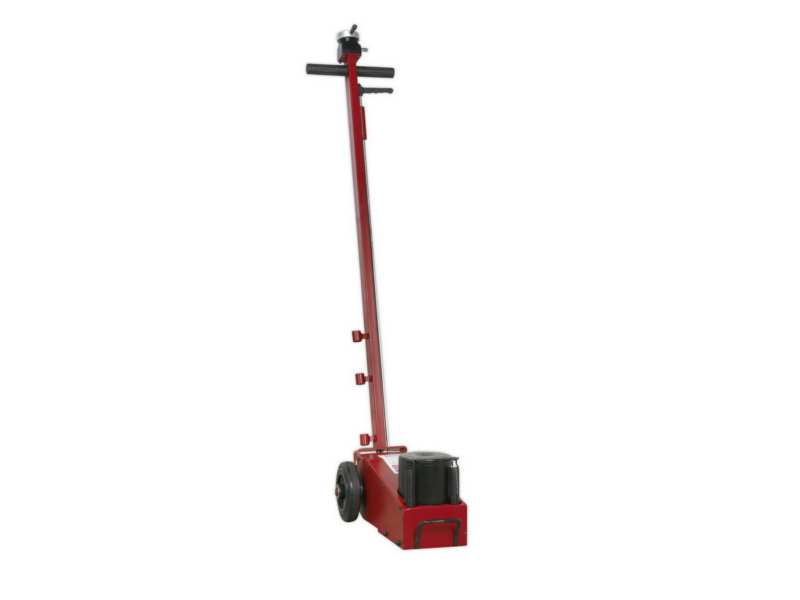 SEALEY Floor lifting 331884 Packed in 2 boxes! Hydropneumatic. Max load capacity: 20T. Lifting height: 215-456mm. Replaceable adapters: 20/50/100mm. Piston stroke length: 141mm. Operating pressure: 8-12BAR