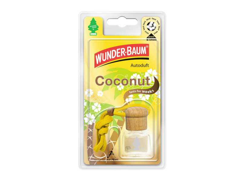 WUNDERBAUM Eurofresh  fresher 600980 Classic Bottle coconut scent 4.5 ml
Cannot be taken back for quality assurance reasons!