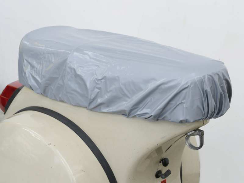 SPINELLI Seat cover for a motorcycle 333286 Outdoor. PVC 0.15. Gray. Size: M. outer circumference: 645x390 cm. -30 - +85 ° C. rain. sunshine. month. pollutants. against dirt. waterproof. can be cleaned. Washable at 40 ° C. 100% PVC. 150 micrometers (210 g/m2) -180 micrometer (250 g/m2)