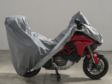 SPINELLI Motorcycle cover 333306 Outdoor. California. Motorcycle. Gray. Size: en. Length: 260. Width (for mirrors): 102. Height (for plexiglass/mirrors): 137 cm. rain. month. pollutants. against dirt and sunshine. waterproof. Washable at 40 ° C. 90% PVC-10% polyester. 340g/m2. -30 - +85 ° C. 2.