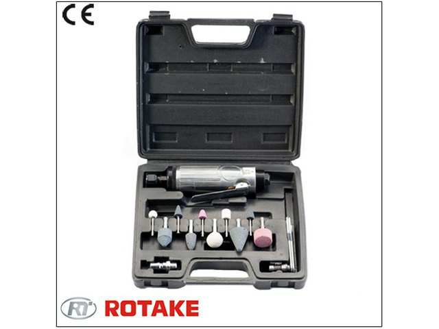 ROTAKE Pneumatic hole sander 10750287 Set with 3 mm and 6 mm sanders, 16 pieces