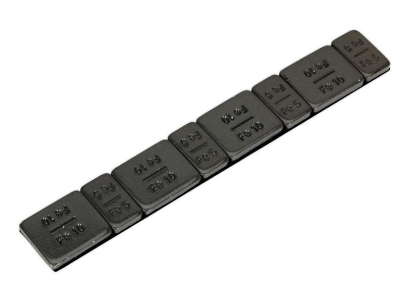 SEALEY Radgewicht 348147 Mittelgewicht, Selbstadhäsion, Schwarz, 4 x 5 g und 4 x 10 g = 60 g, 50 PCs/Pack