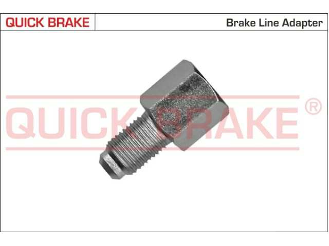 QUICK BRAKE Adapter, Bremsleitung 311429 Länge [mm]: 29, Gewindemaß 1: M10x1, Gewindemaß 2: M10x1, Gewindeart: mit Innengewinde, mit Außengewinde, Schlüsselweite: 14