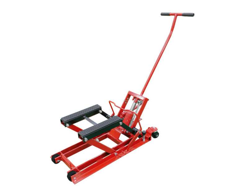 BIG RED Motorcycle lift 10472735 Not rentable, just for sale! Load capacity 680 kg. Height: 120-380mm.