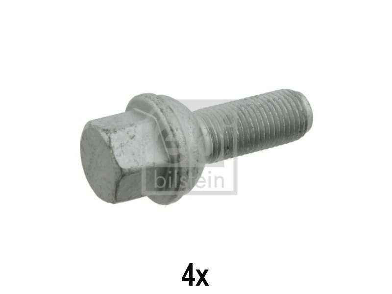 SWAG/FEBI Wheel bolt 10541375 Length [mm]: 59, Outer diameter [mm]: 25,6, 28,0, Outer thread [mm]: M14 x 1,5, Thread Length [mm]: 30, Quality/ Grade: 10.9, Spanner Size: 19, Bolt Head-/Nut Design: Male Hex, Wheel Fastening: Ball seat A/G, Material: Steel, Surface: Zink flake coated, Screw length below head [mm]: 33, Fitting Position: Front Axle, Rear Axle, Observe service information:  General Information: for steel rim
Rims: for steel rims, Length [mm]: 59, Outer Diameter [mm]: 28, External Thread Size: M14 x 1,5, Thread L