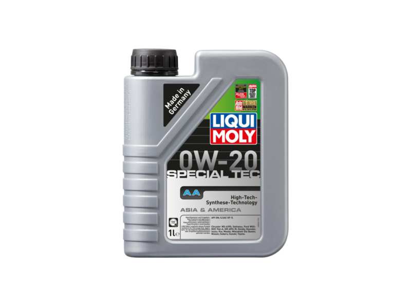 LIQUI-MOLY Motorenöl 604184 Speziales TEC AA 0W-20 Motoröl, 1L, Zulassung: API SP, ILSAC GF-6A, Premium-Wirtschaftsöl für Brennstoffe, das speziell für asiatische und amerikanische Fahrzeuge für die Verwendung von Viersaisonen entwickelt wurde.
Inhalt [Liter]: 1, Gebindeart: Kanister, Viskositätsklasse nach SAE: 0W-20, Spezifikation nach API: SP, Spezifikation nach ILSAC: GF-6A, Ölherstellerempfehlung: Chrysler MS-6395, Fiat 9.55535-CR1, Ford WSS-M2C 947-A, Ford WSS-M2C947-B1, Ford WSS-M2C962-A1, GM 6094 M, GM dexos1 Gen