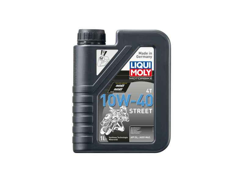 LIQUI-MOLY Motorenöl (Motorrad) 603155 Länge [cm]: 58, Inhalt [Liter]: 1, Gebindeart: Kanister, Viskositätsklasse nach SAE: 10W-40, Spezifikation nach API: SN+, Spezifikation nach JASO: MA2 
Inhalt [Liter]: 1, Gebindeart: Kanister, Viskositätsklasse nach SAE: 10W-40, Spezifikation nach API: SN+, Spezifikation nach JASO: MA2
Kann aus Gründen der Qualitätssicherung nicht zurückgenommen werden!