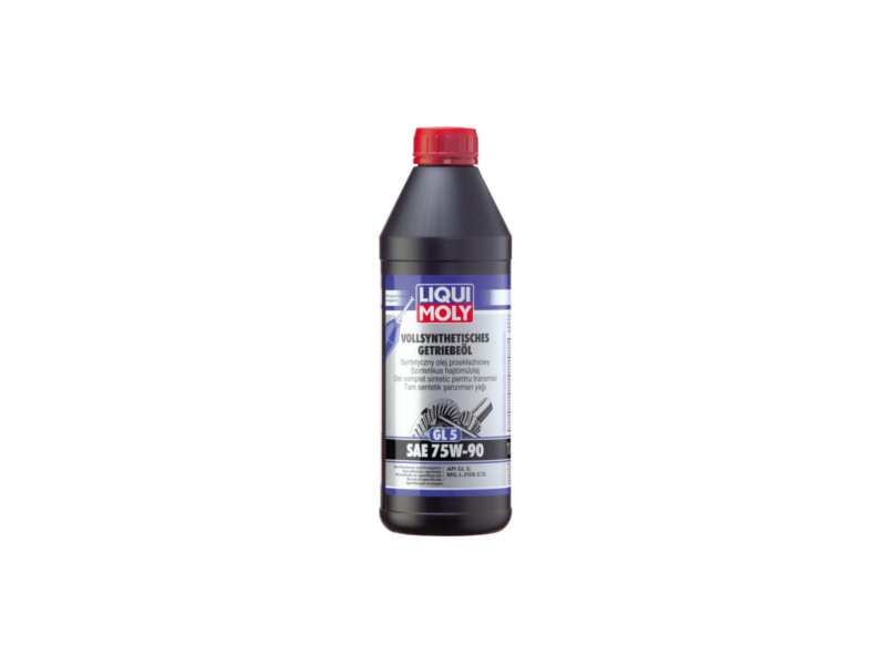 LIQUI-MOLY Getriebeöl 603126 Synt Getriebeöl GL-5, (synthetisch)
Inhalt [Liter]: 1, Gebindeart: Dose, Viskositätsklasse nach SAE: 75W-90, Spezifikation nach API: GL-5, Herstellerfreigabe: MIL-L 2105 C/2105 D
Kann aus Gründen der Qualitätssicherung nicht zurückgenommen werden!