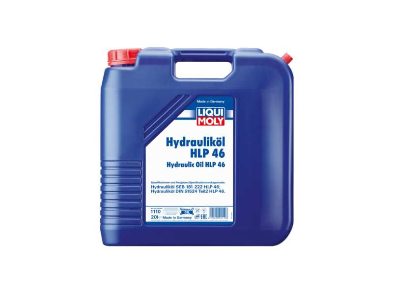 LIQUI-MOLY Hidraulyc oil 603161 HLP 46. Specification: DIN 51 524-2 (HLP). ISO 11158 HM/VG 46. Wound 181 222 HLP 46
Content [litre]: 20, Packing Type: Canister, ISO viscosity class: VG 46, DIN / ISO: DIN 51524-2 HLP 46
Cannot be taken back for quality assurance reasons!