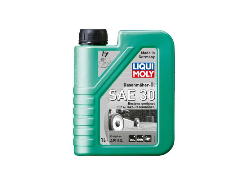 LIQUI-MOLY Lawnmower oil 603212 Length [cm]: 58, Content [litre]: 1, Packing Type: Canister, SAE viscosity class: 30, API specification: SJ 
Content [litre]: 1, Packing Type: Canister, ISO viscosity class: VG 32, API specification: SJ
Cannot be taken back for quality assurance reasons!