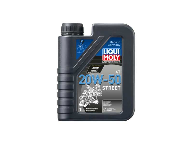 LIQUI-MOLY Motorenöl (Motorrad) 603157 Länge [cm]: 58, Inhalt [Liter]: 1, Gebindeart: Kanister, Viskositätsklasse nach SAE: 20W-50, Spezifikation nach API: SN+, Spezifikation nach JASO: MA2 
Inhalt [Liter]: 1, Gebindeart: Kanister, Viskositätsklasse nach SAE: 20W-50, Spezifikation nach API: SN+, Spezifikation nach JASO: MA2
Kann aus Gründen der Qualitätssicherung nicht zurückgenommen werden!