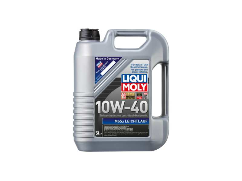 LIQUI-MOLY Motorenöl 603053 Länge [cm]: 95, Inhalt [Liter]: 5, Gebindeart: Kanister, Viskositätsklasse nach SAE: 10W-40, Spezifikation nach API: SL, Öl-Herstellerempfehlung: ACEA A3, ACEA B4 
Inhalt [Liter]: 5, Gebindeart: Kanister, Viskositätsklasse nach SAE: 10W-40, Spezifikation nach ACEA: A3/B4, Ölherstellerempfehlung: API SL
Kann aus Gründen der Qualitätssicherung nicht zurückgenommen werden!