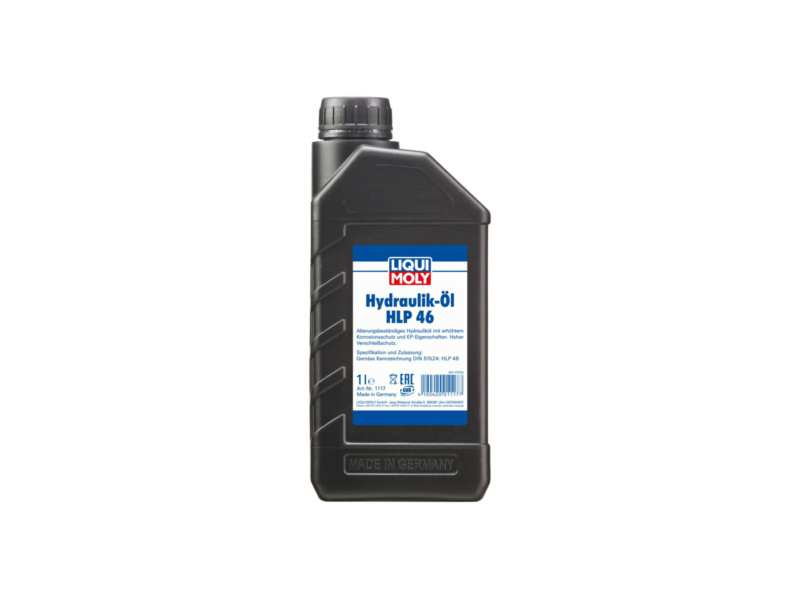 LIQUI-MOLY Hidraulyc oil 603288 Length [cm]: 65, Content [litre]: 1, Packing Type: Tin, DIN / ISO: DIN 51524-2 HLP 46, Manufacturer Approval: SEB 181 222 HLP 46 
Content [litre]: 1, Packing Type: Canister, ISO viscosity class: VG 46, DIN / ISO: DIN 51524-2 HLP 46
Cannot be taken back for quality assurance reasons!