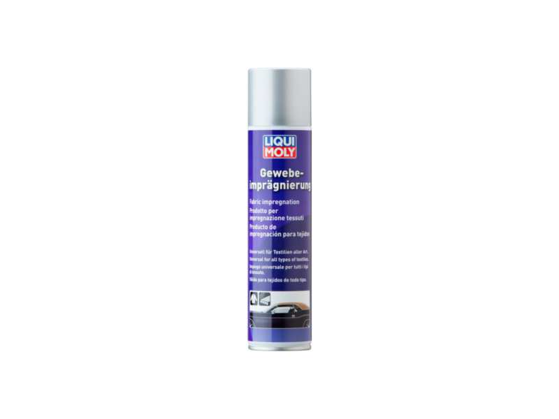 LIQUI-MOLY Imprägniermittel (universal) 604135 Länge [cm]: 58, Inhalt [ml]: 400, Gebindeart: Dose 
Gebindeart: Dose, Inhalt [ml]: 400
Kann aus Gründen der Qualitätssicherung nicht zurückgenommen werden!