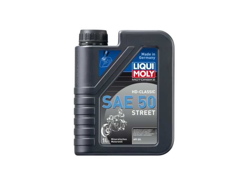 LIQUI-MOLY Motorenöl (Motorrad) 603229 Länge [cm]: 58, Inhalt [Liter]: 1, Gebindeart: Kanister, Viskositätsklasse nach SAE: 50, Spezifikation nach API: SG 
Inhalt [Liter]: 1, Gebindeart: Kanister, Viskositätsklasse nach ISO: VG 68, Spezifikation nach API: SG
Kann aus Gründen der Qualitätssicherung nicht zurückgenommen werden!