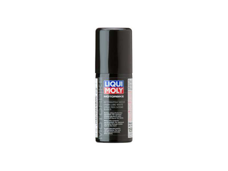 LIQUI-MOLY Kettenschmierspray 680548 Länge [cm]: 38, Inhalt [ml]: 50, Gebindeart: Flasche 
Gebindeart: Dose, Inhalt [ml]: 50
Kann aus Gründen der Qualitätssicherung nicht zurückgenommen werden!