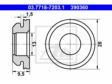 ATE Dichtring 972561 Für Vakuumrohr, 5pcs/Pack
Außendurchmesser [mm]: 28,0, Innendurchmesser [mm]: 13,0, Dicke/Stärke [mm]: 9,5 2.