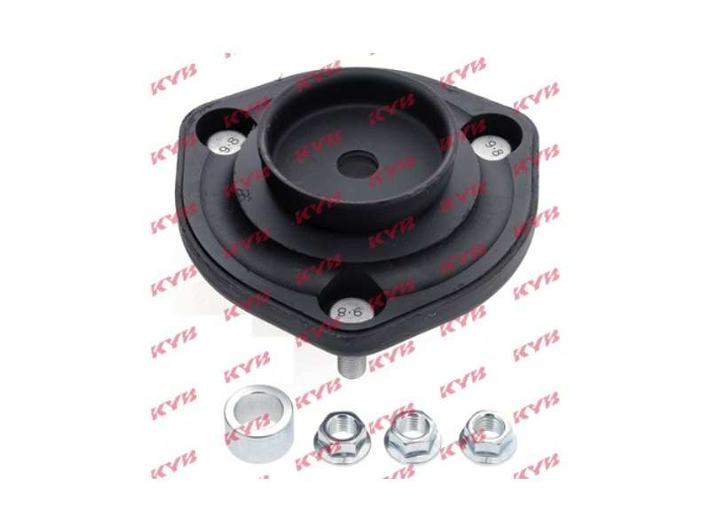 KYB Domlager 10359381 Einbauseite: Hinterachse Technische Information: Federbeinstützlager ohne Lagerung, Abstandhalter aus Metall (x1) / / / Befestigungsmaterial : Befestigungsmutter für 1.