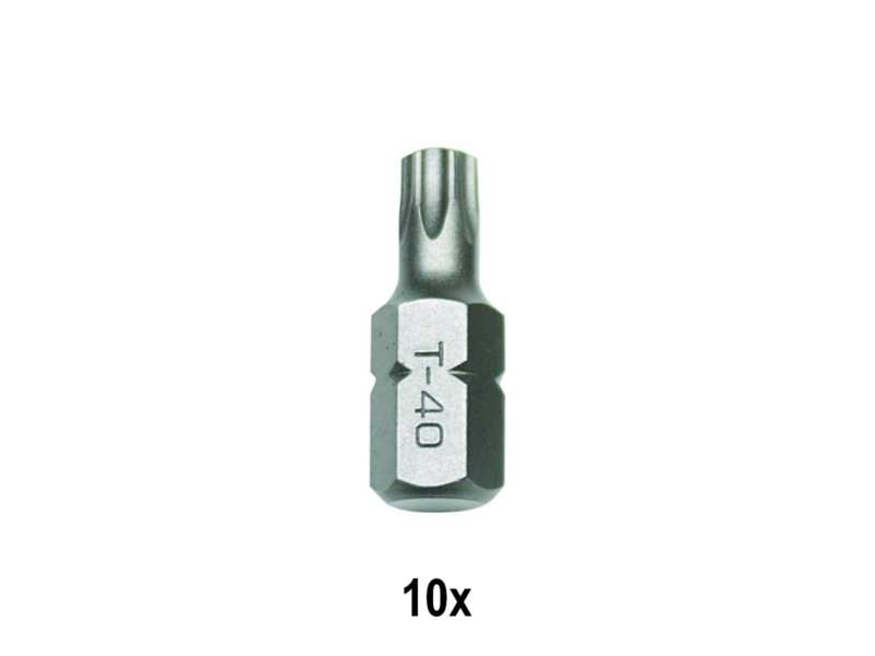 AOK Bit 348524 T25 Torx size, 1/4 hex connector size, 10 pcs/pack