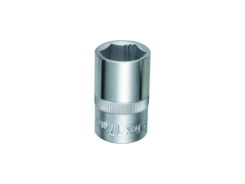 AOK Steckschlüsselkopf - metrisch 349523 1/2 ", 14 mm, sechseckell, D1: 20,3 mm, D2: 22 mm, L: 38 mm, cr-Va