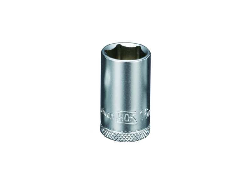 AOK Socket wrench - metric 349616 1/2 ", metric, 12 mm, hexagonal, D1: 17.8 mm, D2: 22 mm, L: 38 mm, CR-VA