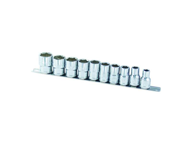 AOK Socket bit set 349701 10pcs, 1/2 ", hexagonal, 3/8.7/16.1/2.9/16.5/8.11/16.3/4.13/16, 7/8, 15 /16